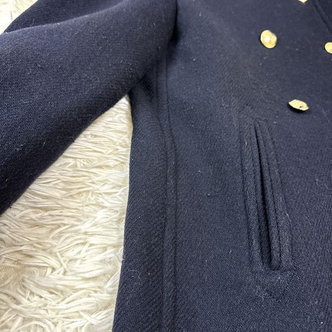 ZARA ダブルブレスト ハイネック ウール混 金ボタン ブラック ザラ