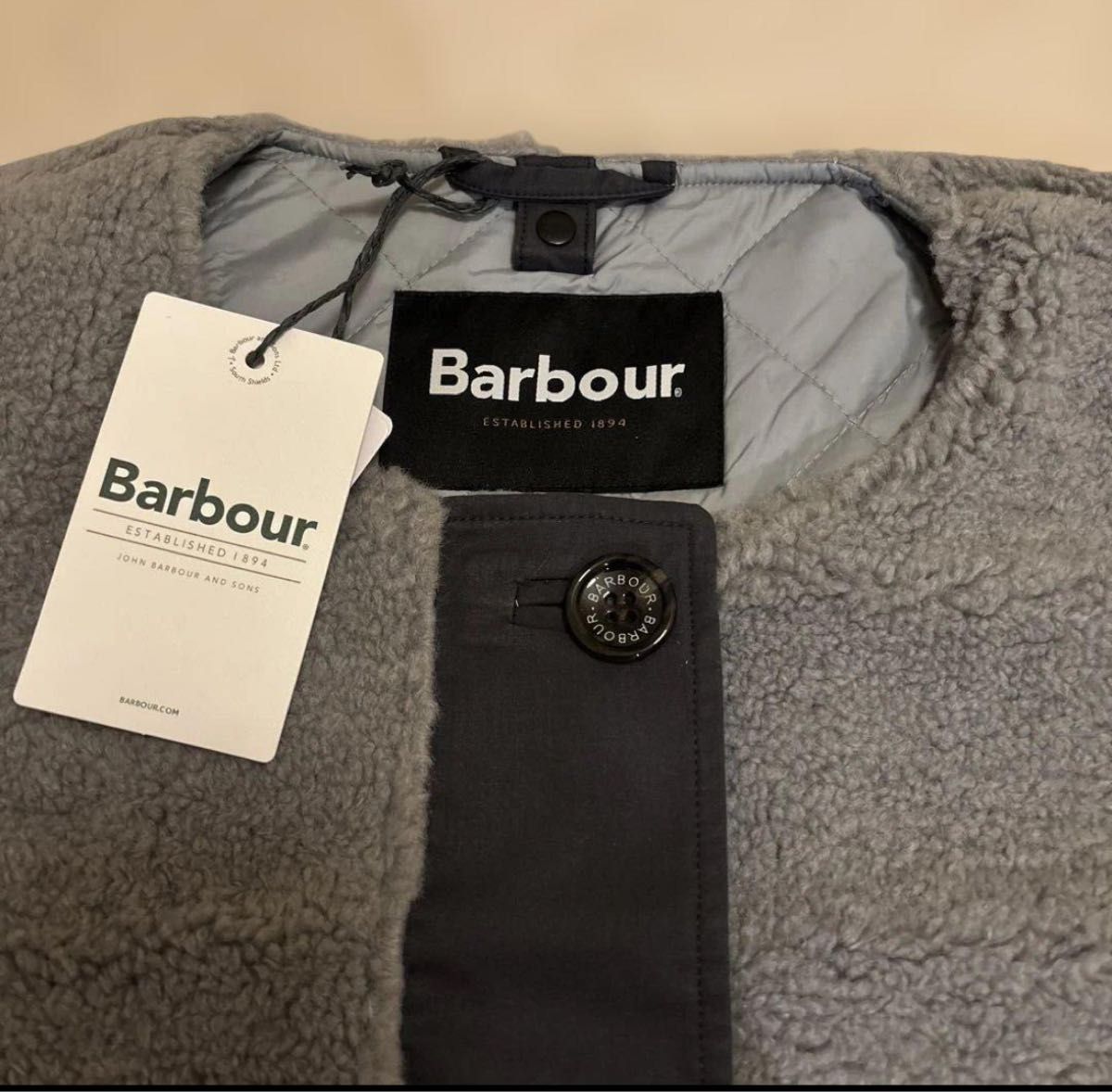 Barbour バブアー ボアベスト グレー 未使用品 ベスト｜Yahoo!フリマ