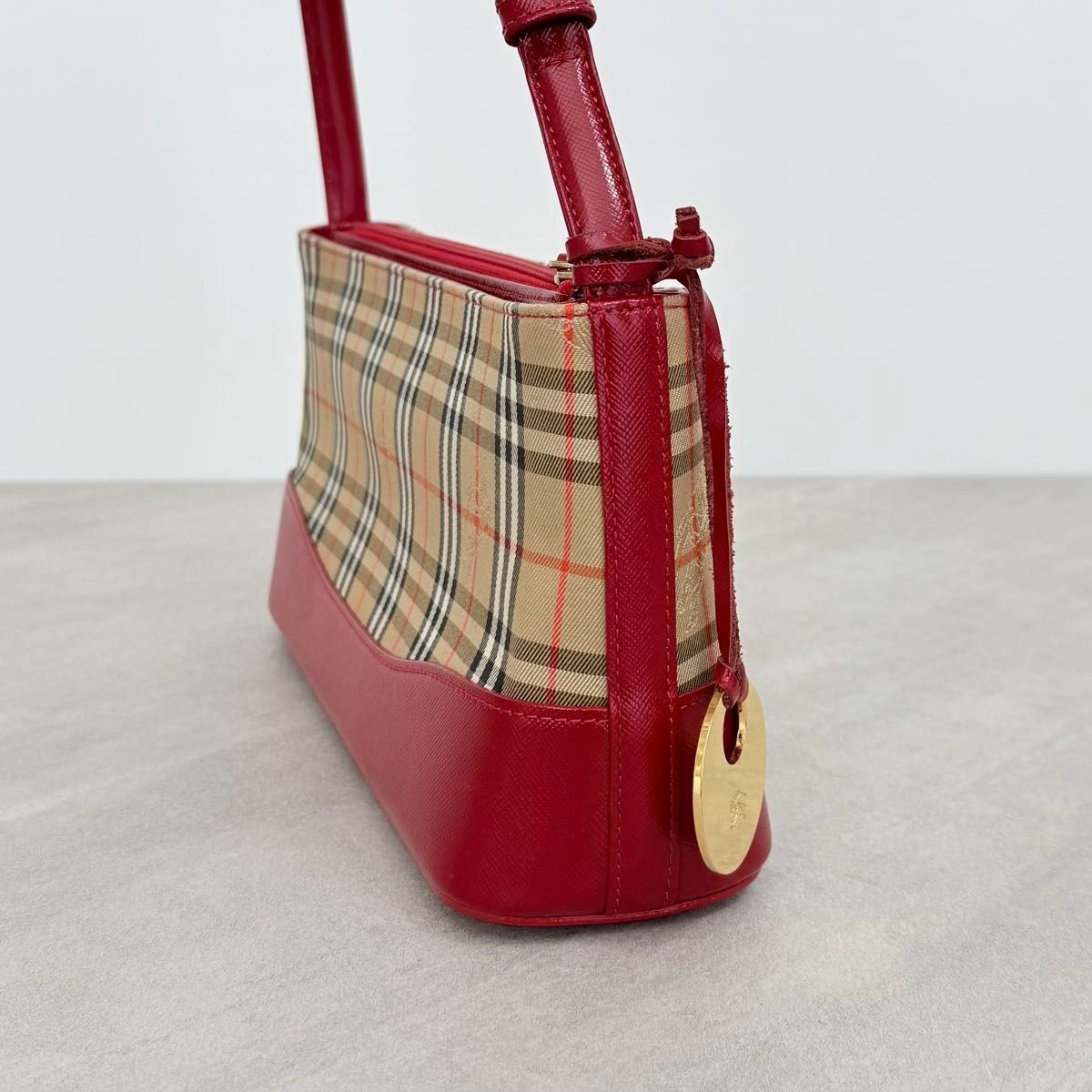 極美品 BURBERRY バーバリー ワンショルダーバッグ ノバチェック