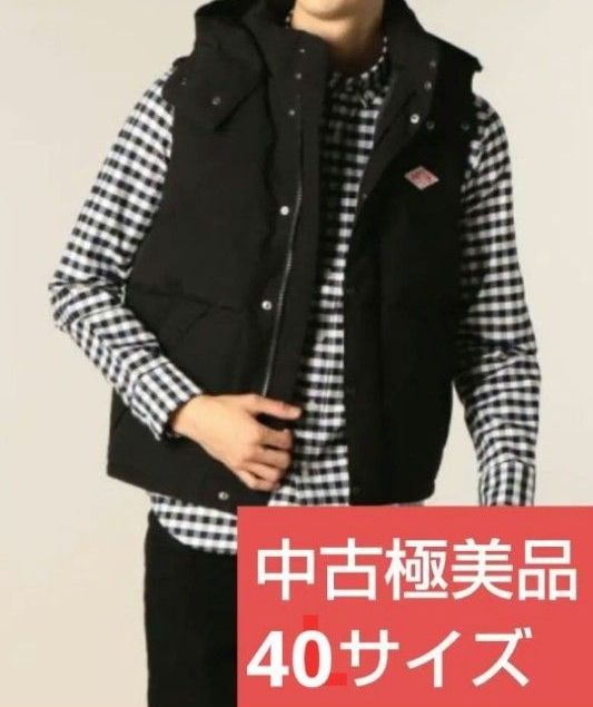別注DANTON×DOORS ダウンベスト 40サイズ ダントン ブラック URBAN