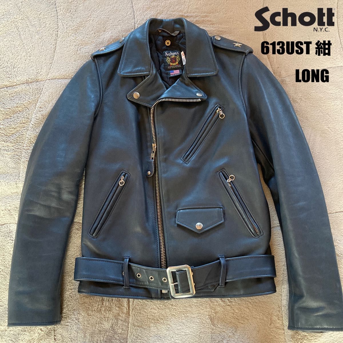 schott ショット ワンスター ダブルライダースジャケット レザー