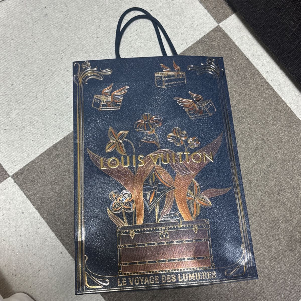 ルイヴィトン LOUIS VUITTON ヴィトン ショッパー ショップ袋 紙袋