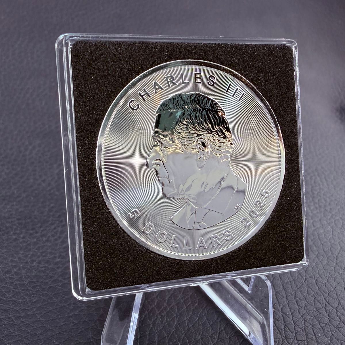 世界100枚限定 】カナダ メイプルリーフ 銀貨 カラー ステンドグラス