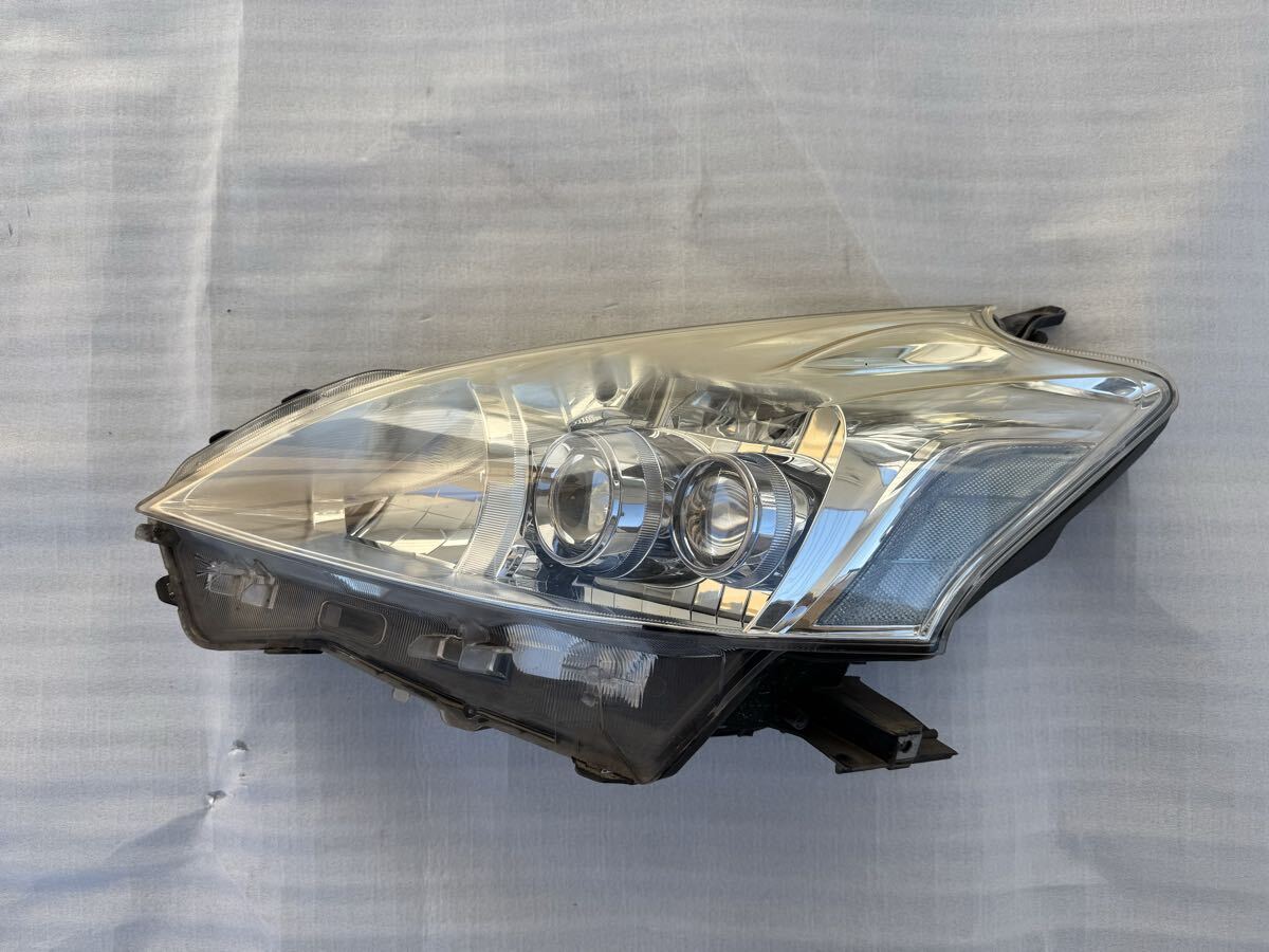 点灯OK/取付OK】トヨタ プリウスα ZVW40 ZVW41 前期 純正 左 ヘッド