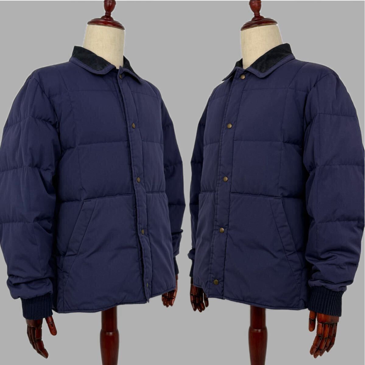 Eddie Bauer 80s 黒タグ SNAP-JAC ダウンジャケット USA製 エディー