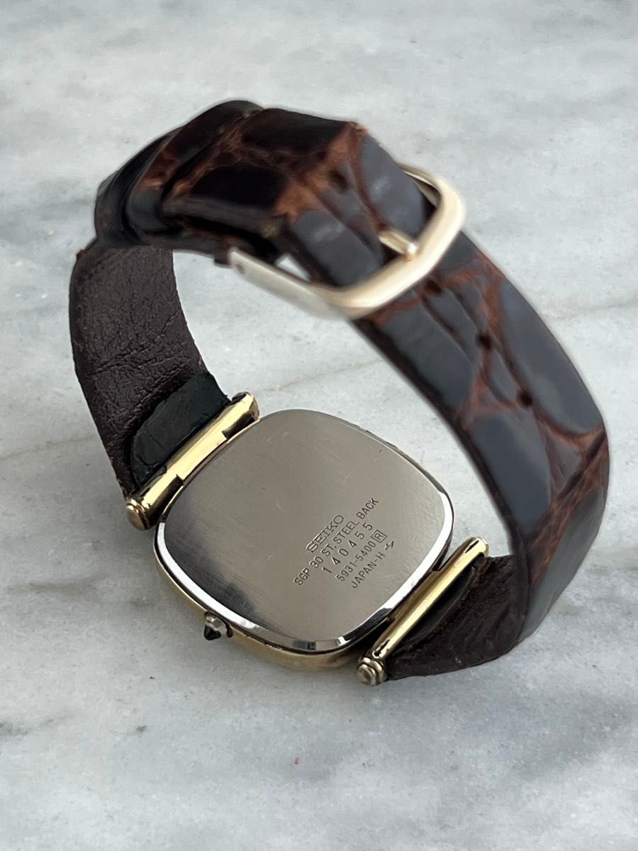 電池交換済み】SEIKO Dolce セイコー ドルチェ スクエア 腕時計
