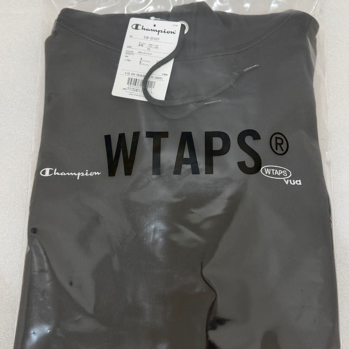新品XL／WTAPS x Champion Academy / Hooded 黒 WTAPS Champion｜Yahoo