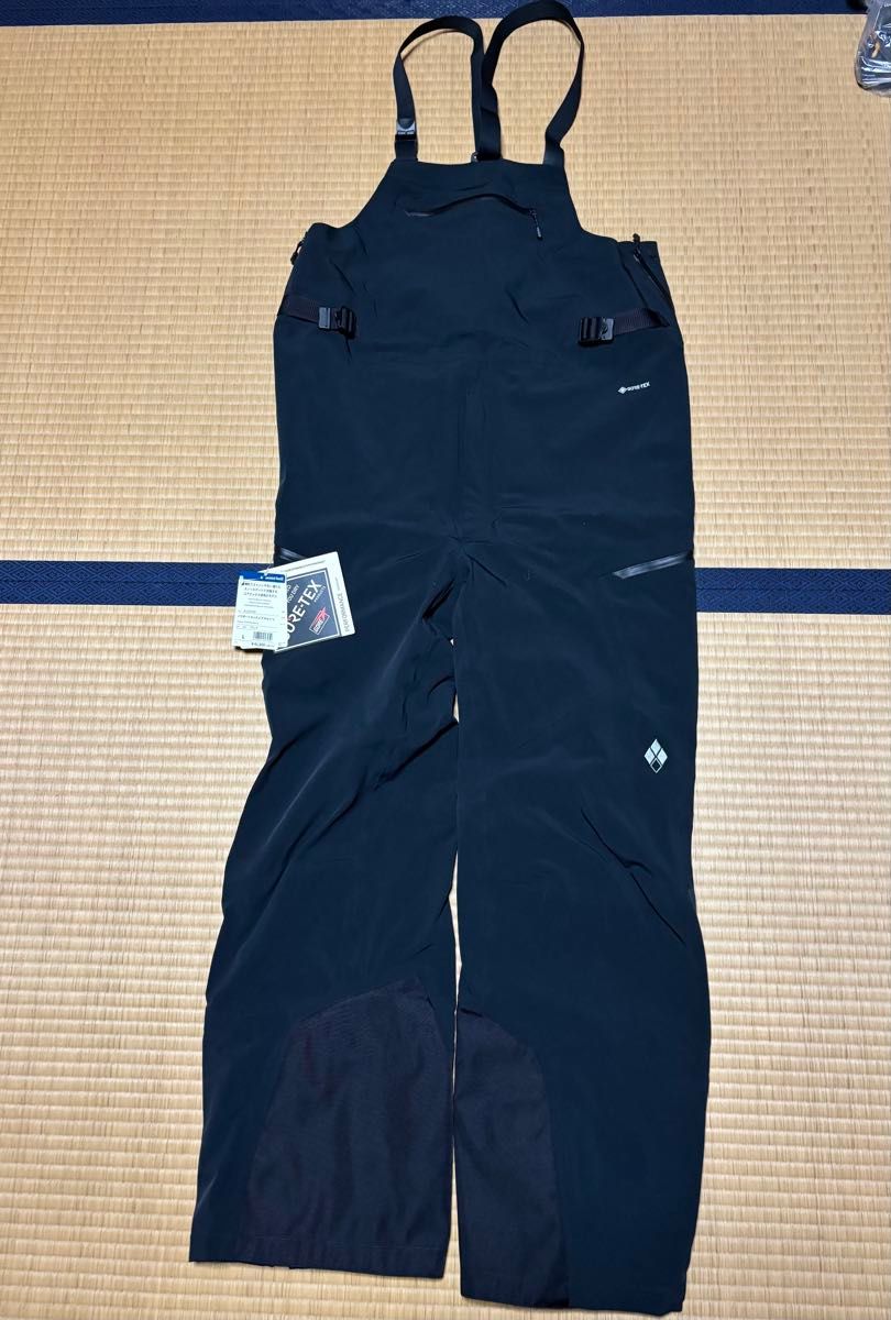 モンベル パウダートラック ビブ Men's メンズ L ブラック ゴアテック