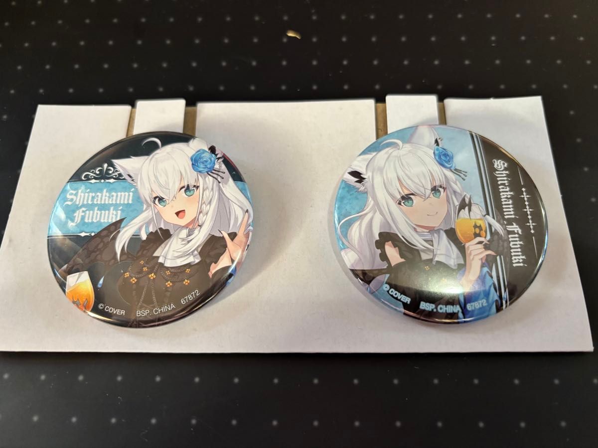 缶バッジ(白上フブキ 大神ミオ 獅白ぼたん) 一番くじ ホロライブ