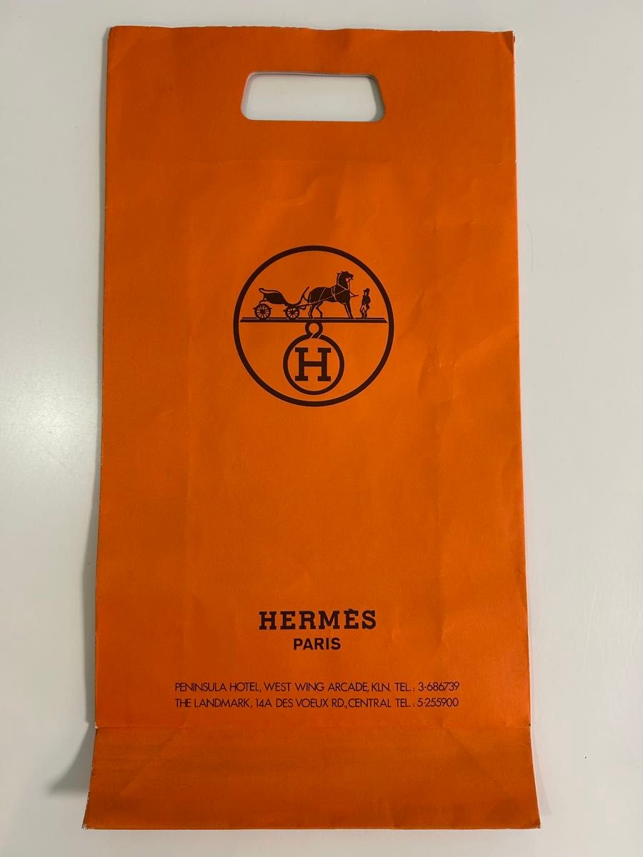 エルメス袋ショッパーまとめ ブランド紙袋 オレンジ ショップ袋 中
