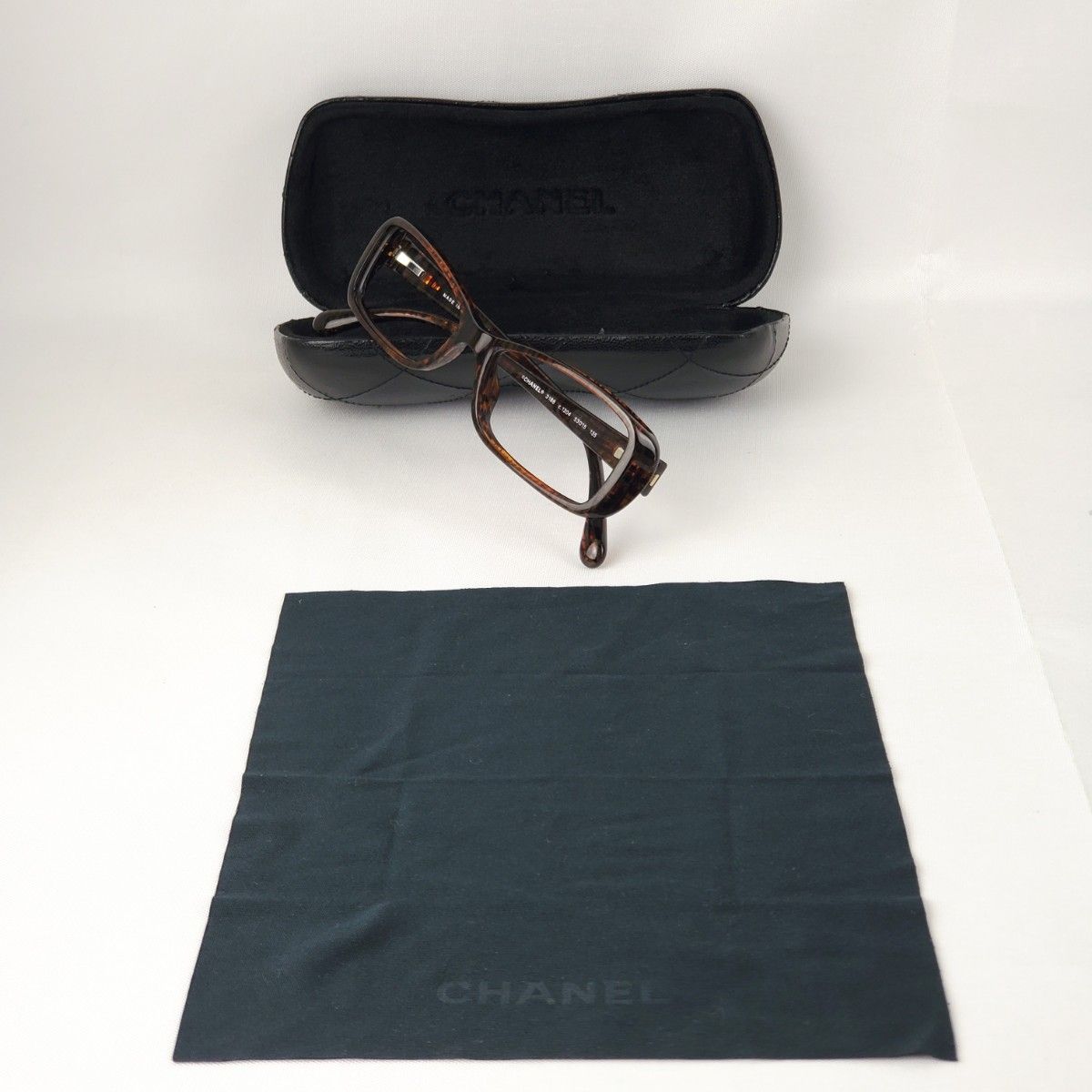 CHANEL シャネル ココマーク メガネ 眼鏡 べっ甲柄 ブラウン 3188