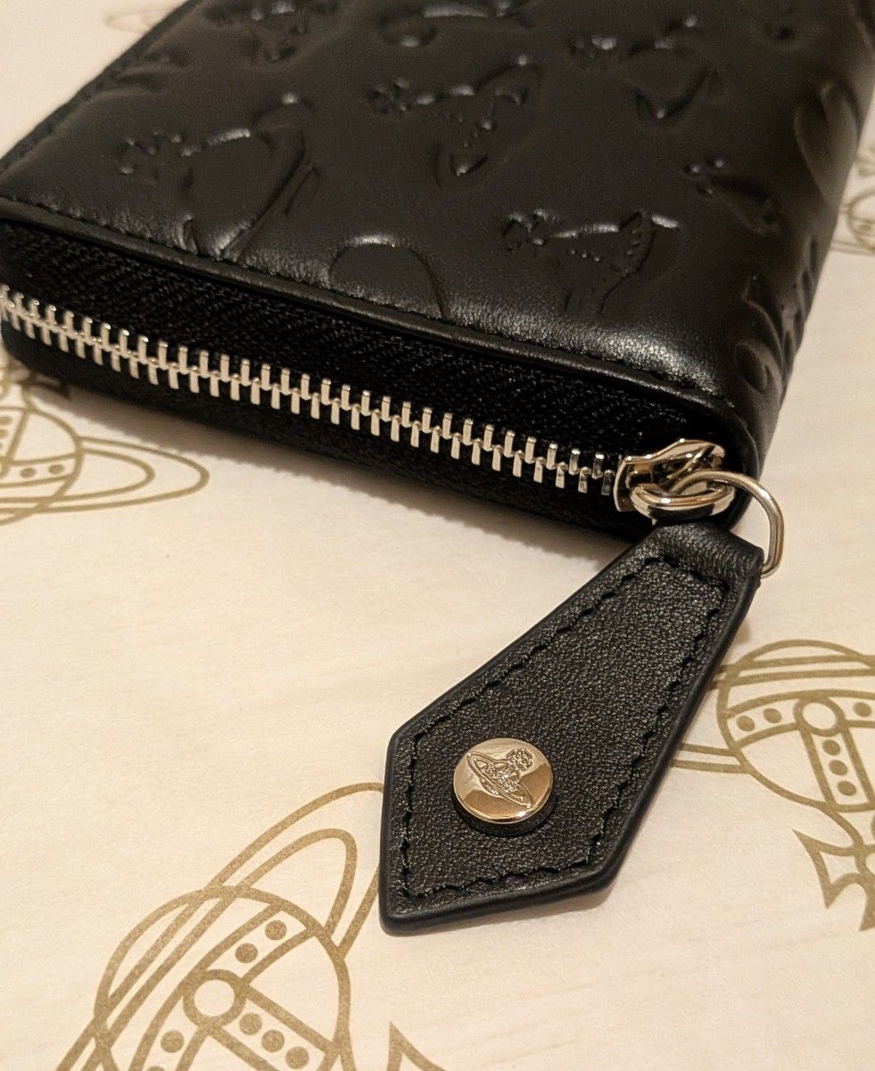 Vivienne Westwood レザー長財布 マットブラック【 専用箱/ショッパー