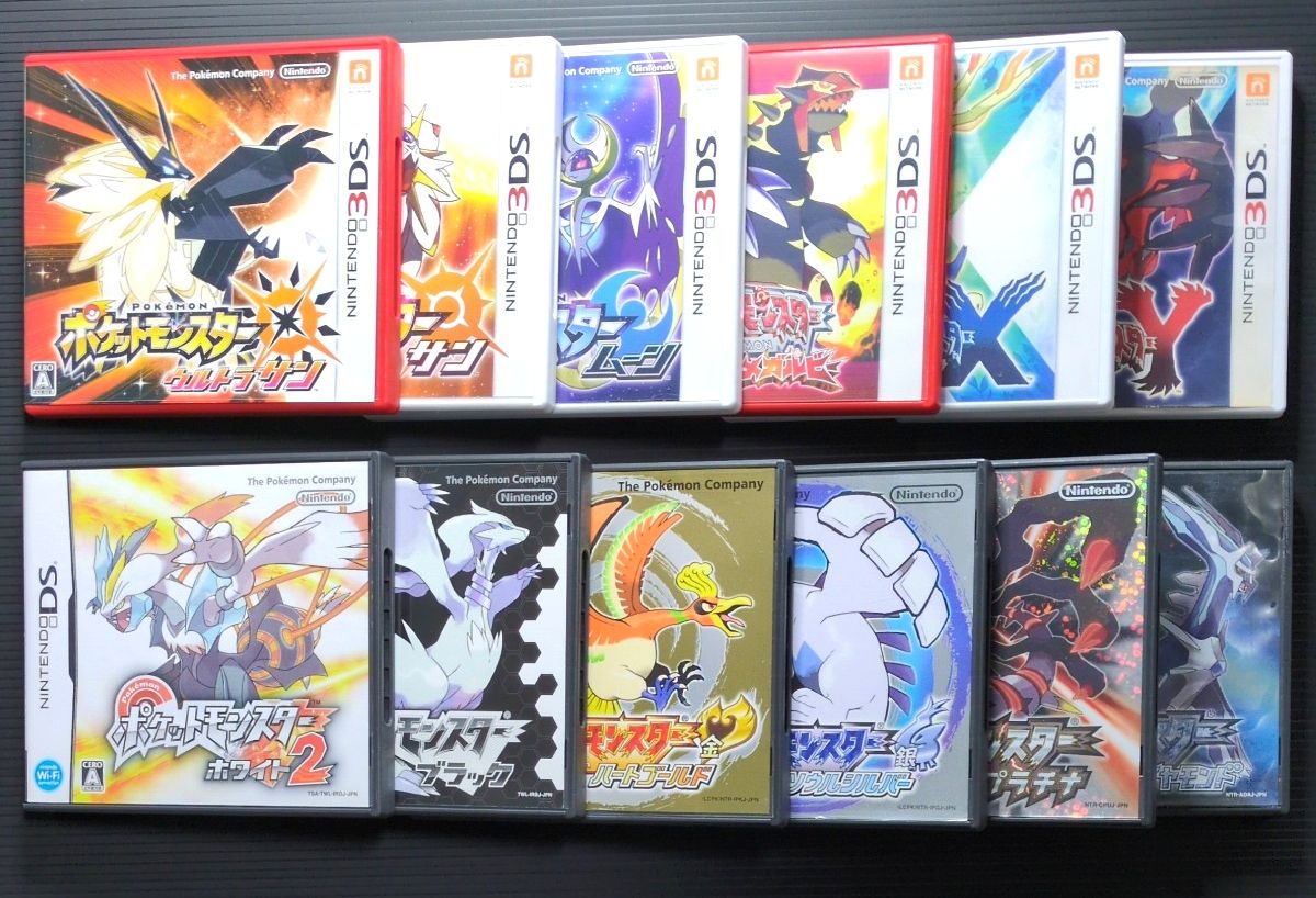 箱・説明書付き】ポケットモンスター 3DSソフト&DSソフト 12点セット②