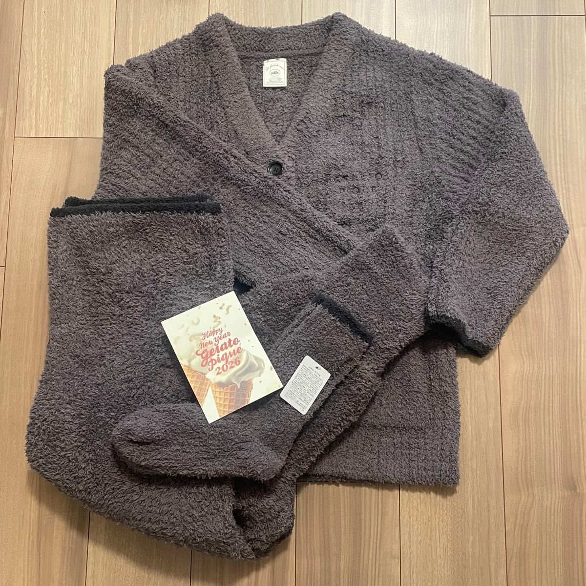ジェラートピケ もこもこルームウェアセット 2026福袋B カーディガン