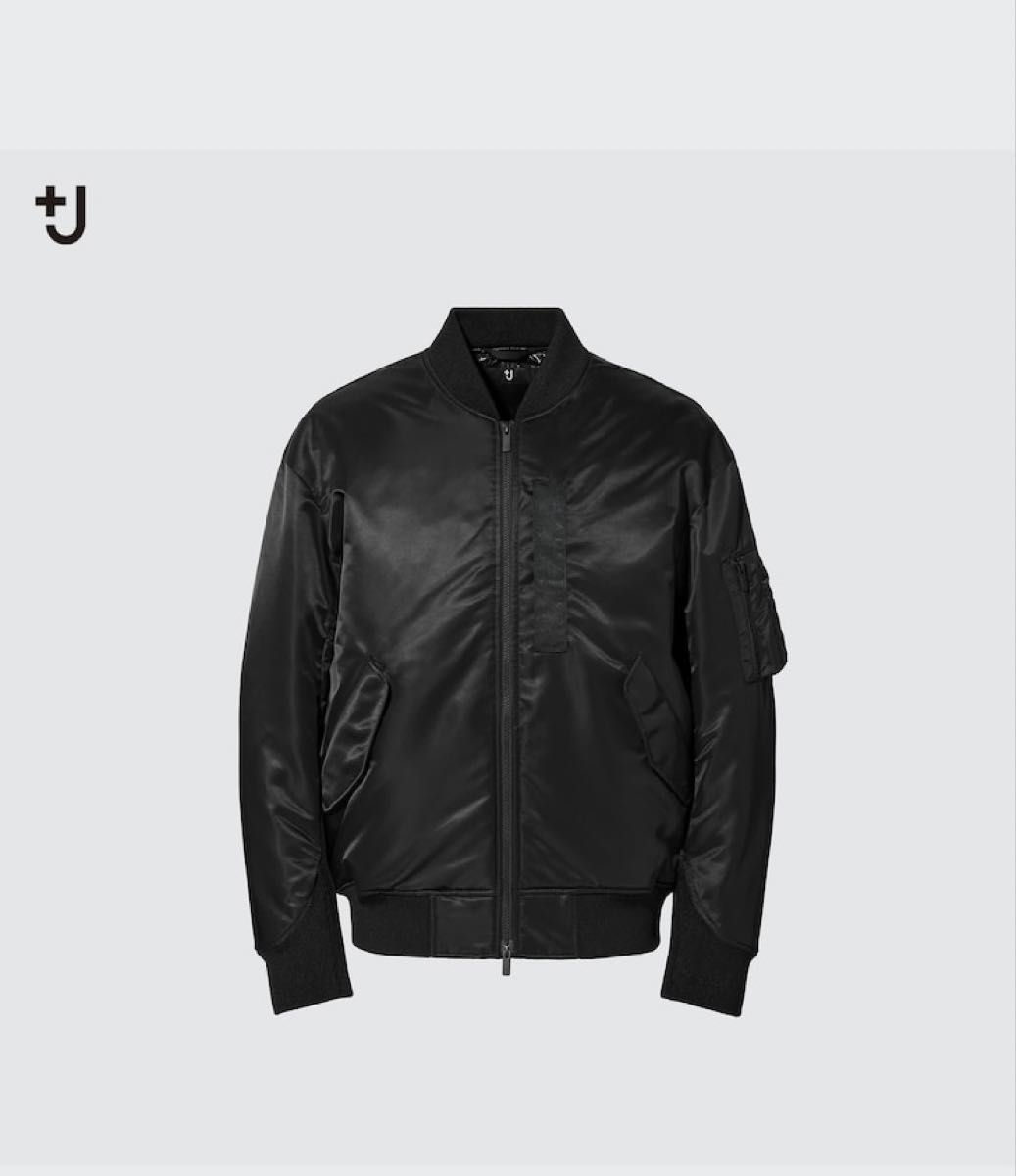 UNIQLO +J】 ハイブリッドダウンオーバーサイズMA-1 L ブラック｜Yahoo