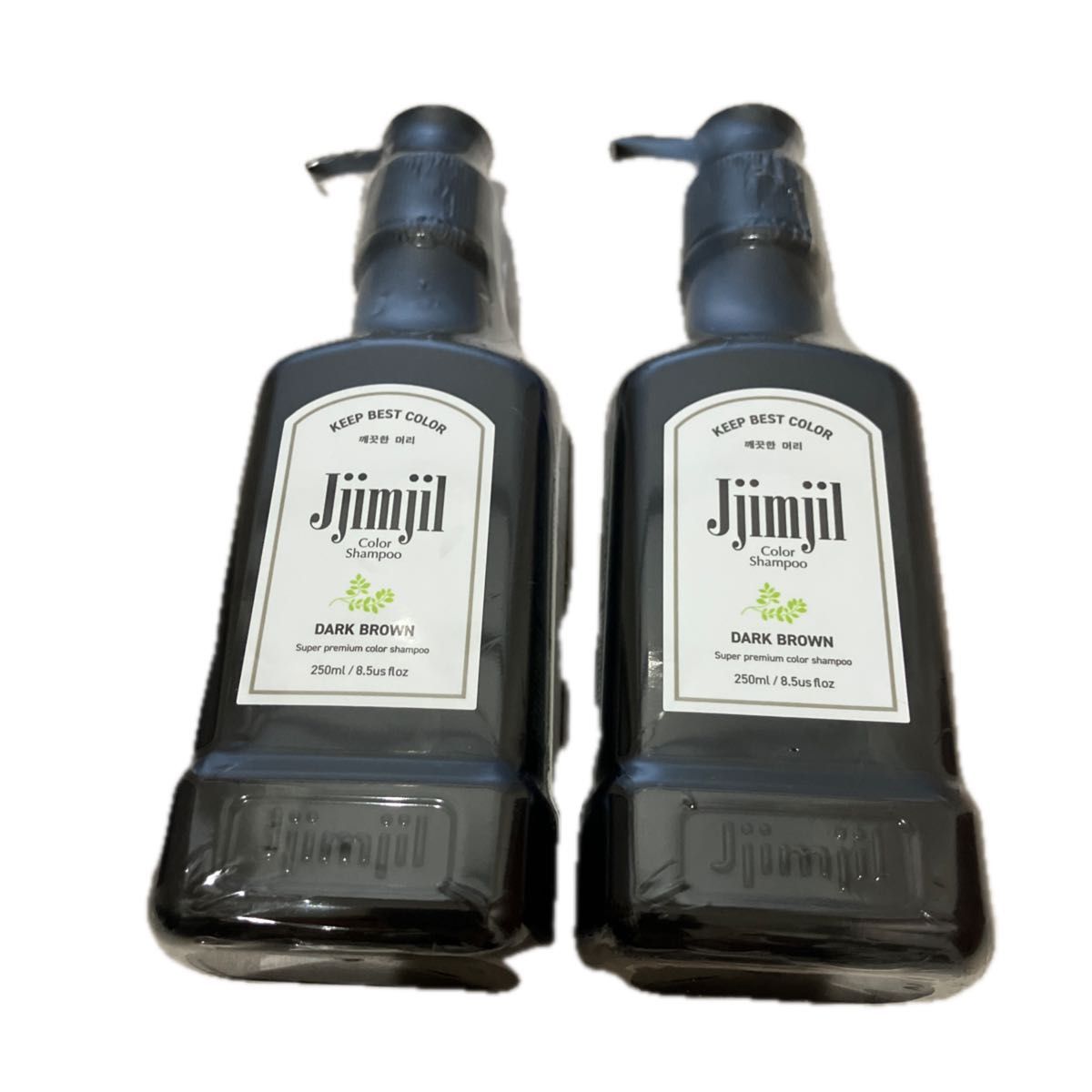 Jjimjil ジムジル カラーシャンプー ダークブラウン 250ml 2本セット