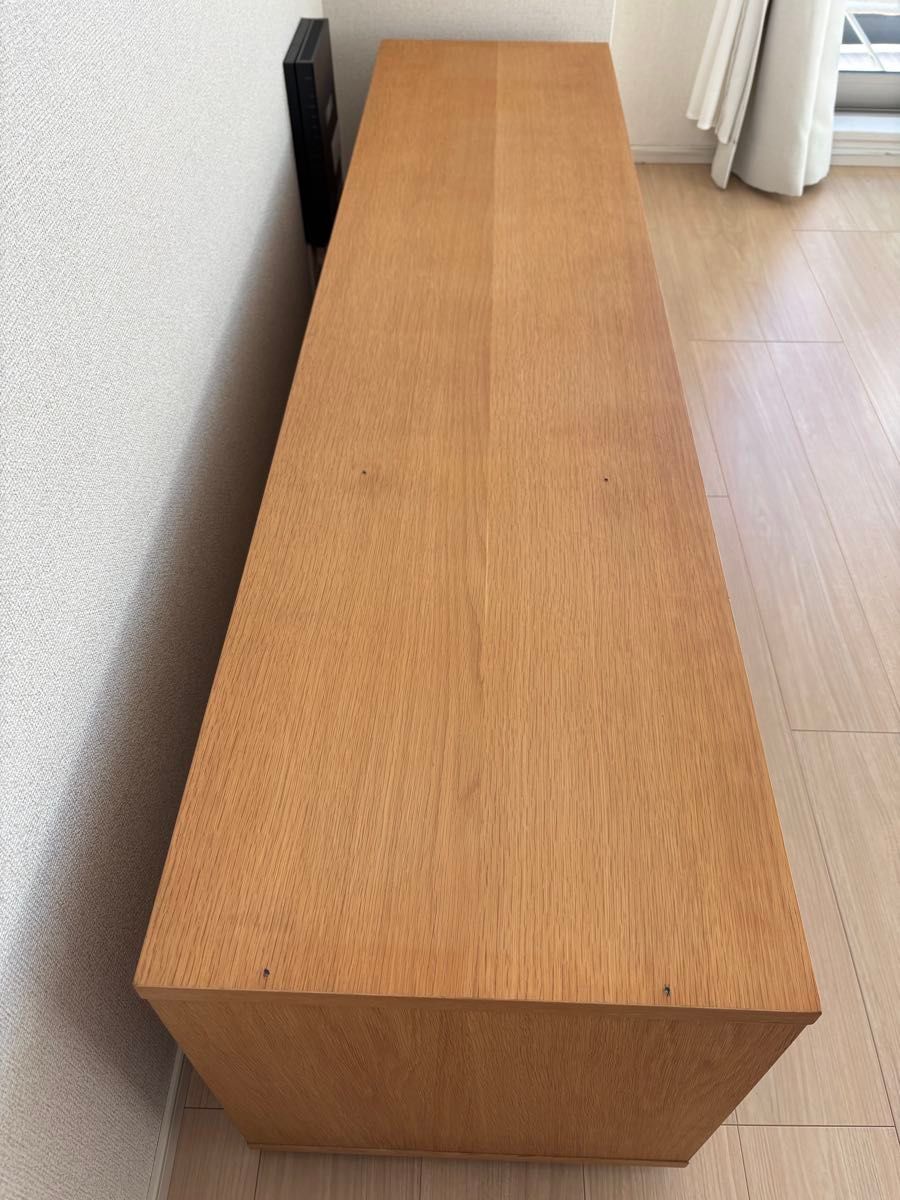 無印良品 スタッキングキャビネット オーク材 テレビ台 ローボード