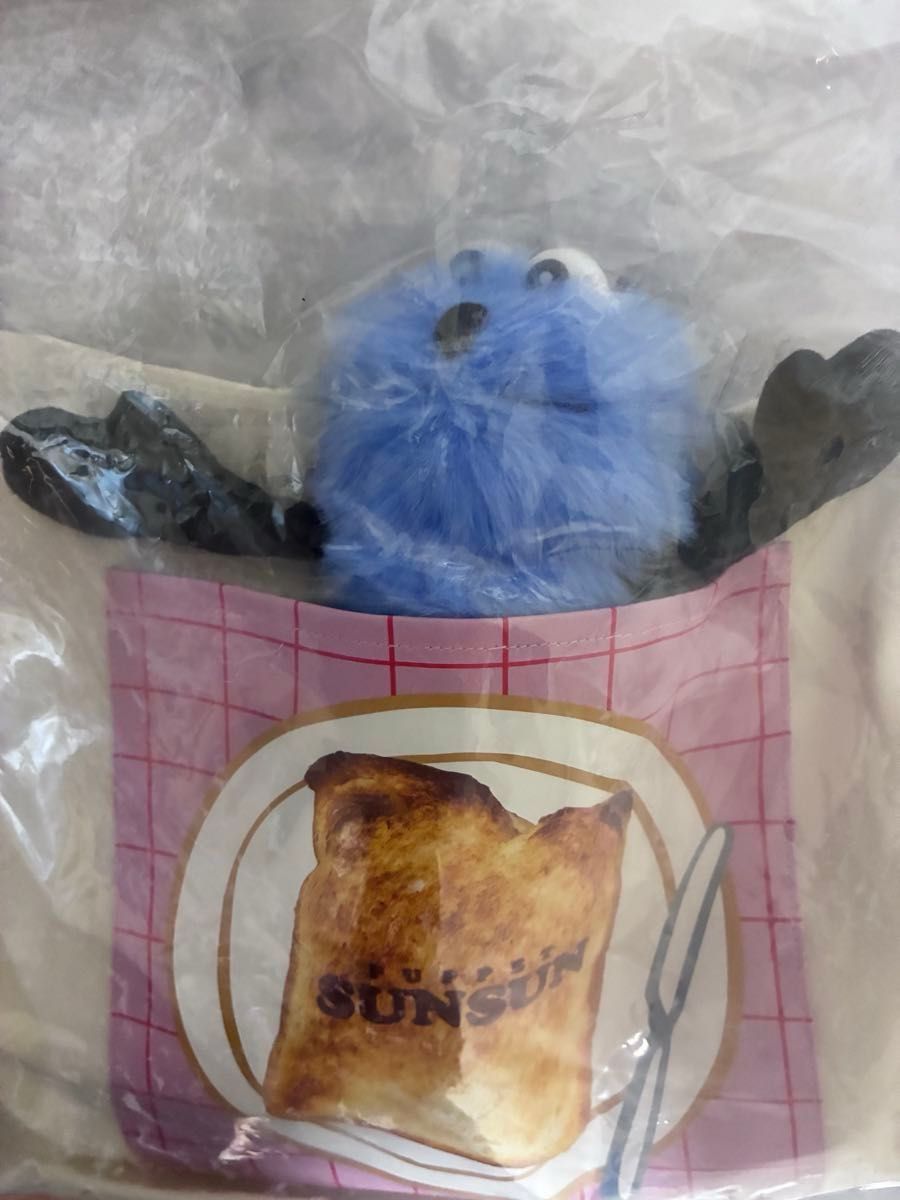 パペットスンスン一番くじ B賞ぬいぐるみ付きトートバッグ おまけ付き