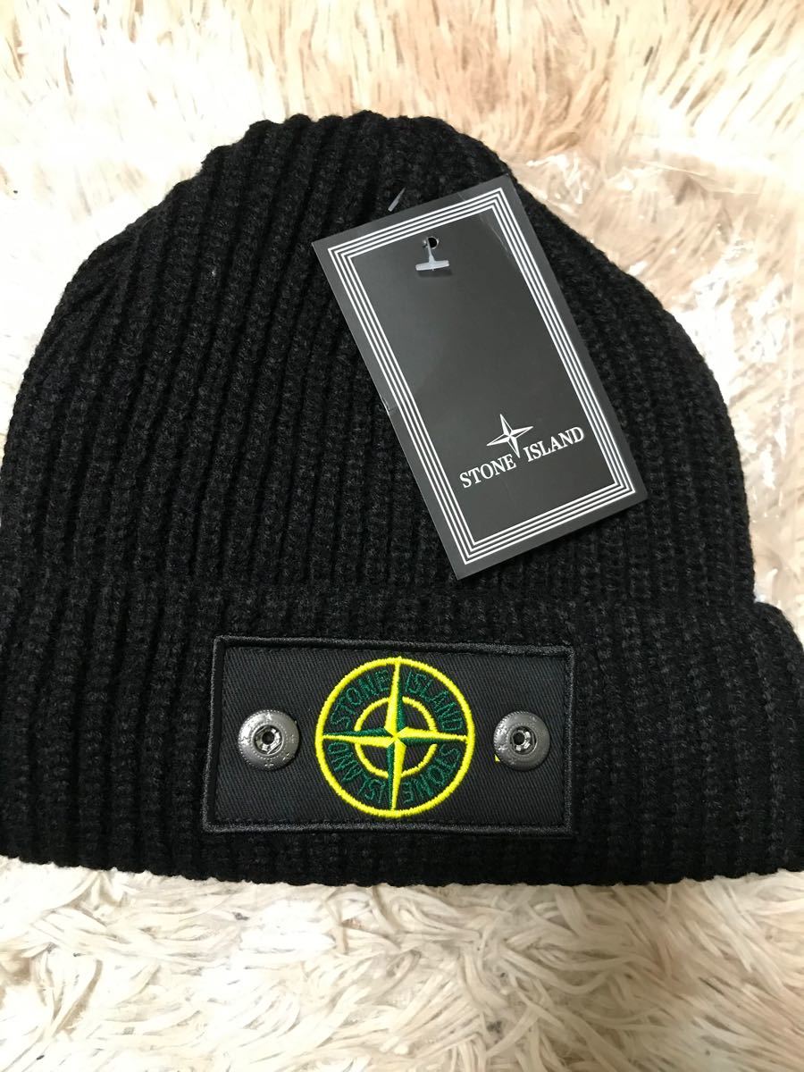 stone island ストーンアイランド WEB限定商品 ロゴ ニット帽 ニット
