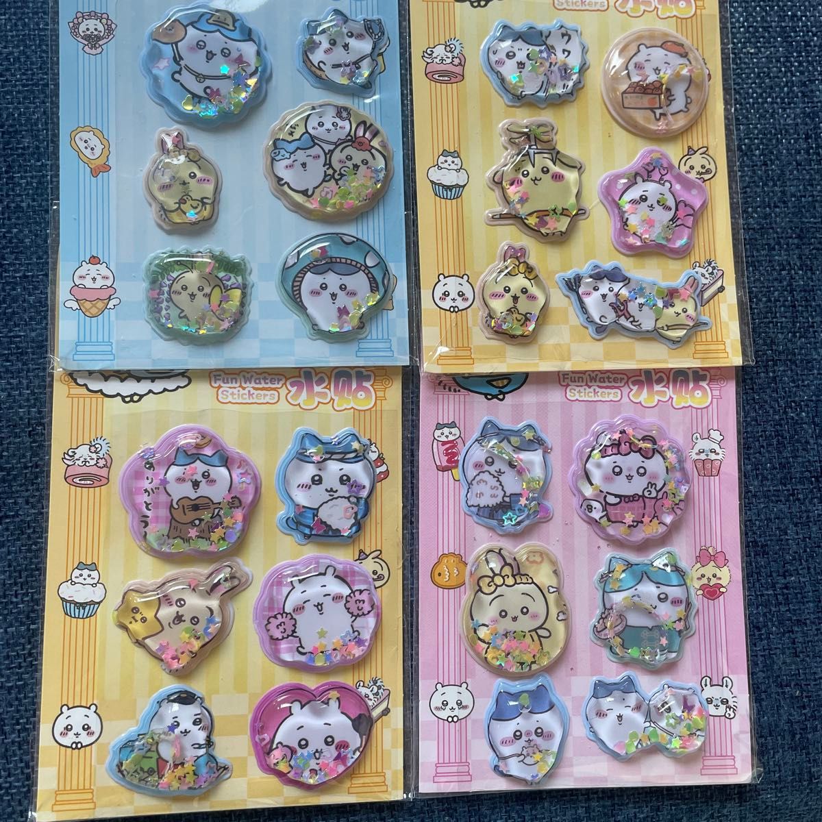 ちいかわ ぷくぷく ウォーターシール 4枚セット まとめ売り｜Yahoo