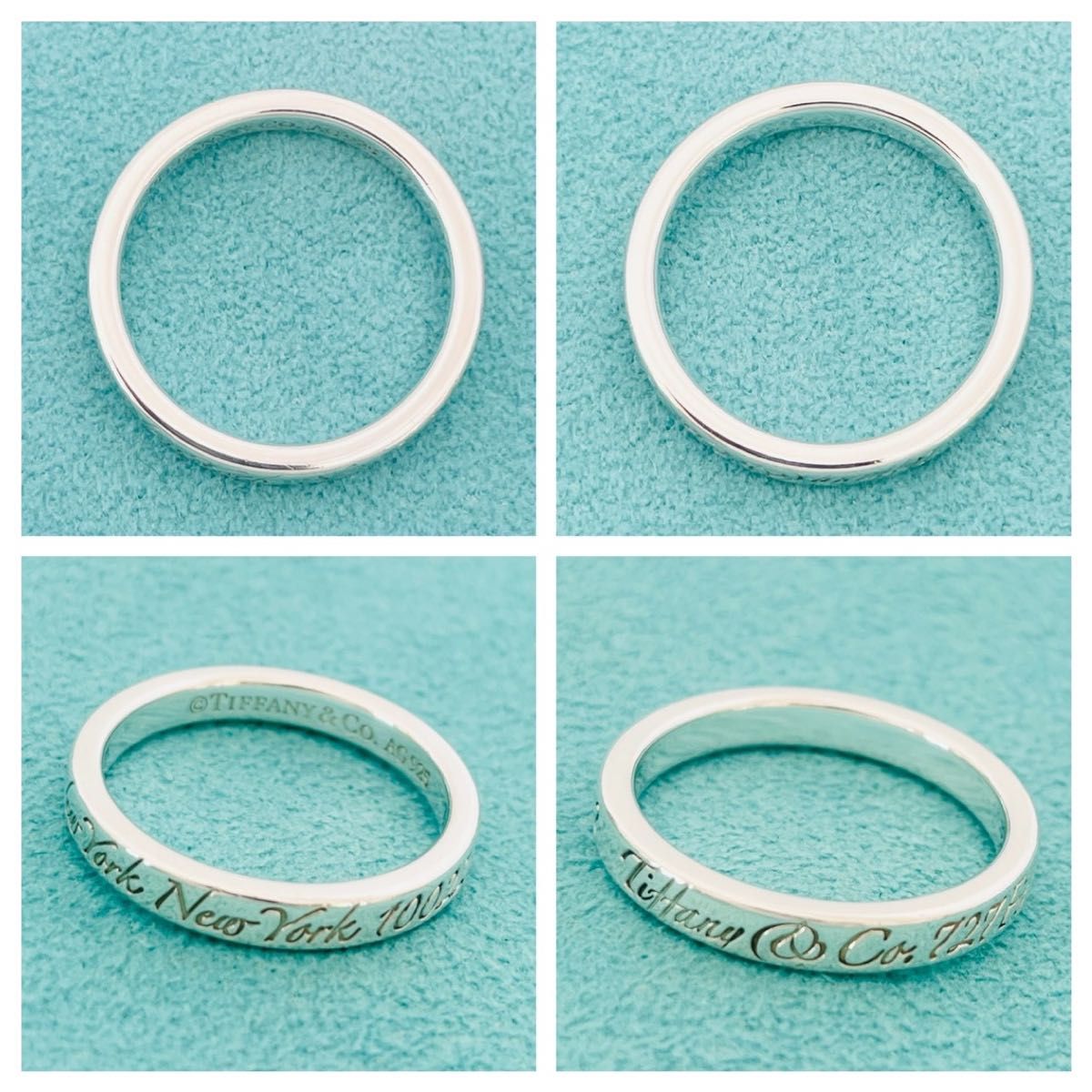極美品 TIFFANY&Co ティファニー 指輪 ノーツ ナロー ニューヨーク