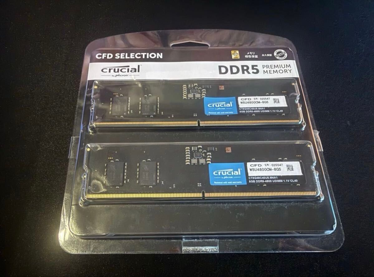 CFD販売 Crucial DDR5-4800 16GB (8GB×2枚)｜Yahoo!フリマ（旧PayPay