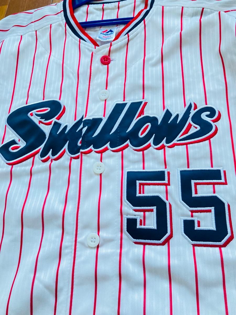 東京ヤクルトスワローズ 村上宗隆 55 ユニフォーム メンズS 刺繍タイプ