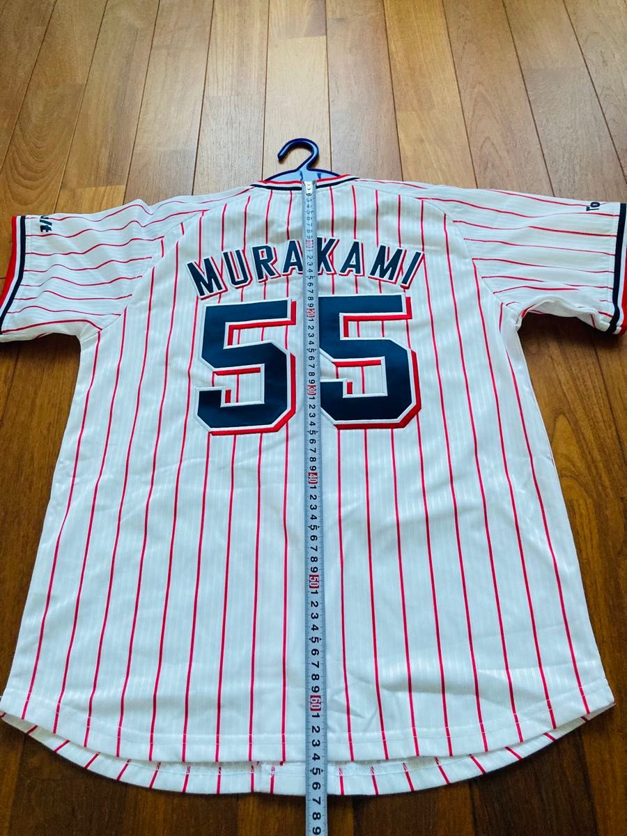 東京ヤクルトスワローズ 村上宗隆 55 ユニフォーム メンズS 刺繍タイプ