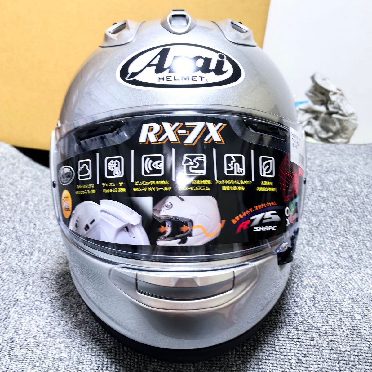Arai アライ フルフェイスヘルメット RX-7X アルミナシルバー アルミナ