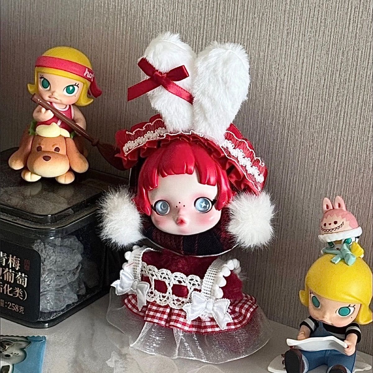 ぬい服 着せ替え ぬいコス スカルパンダ ぬいぐるみ 10cm〜15cm 撮影
