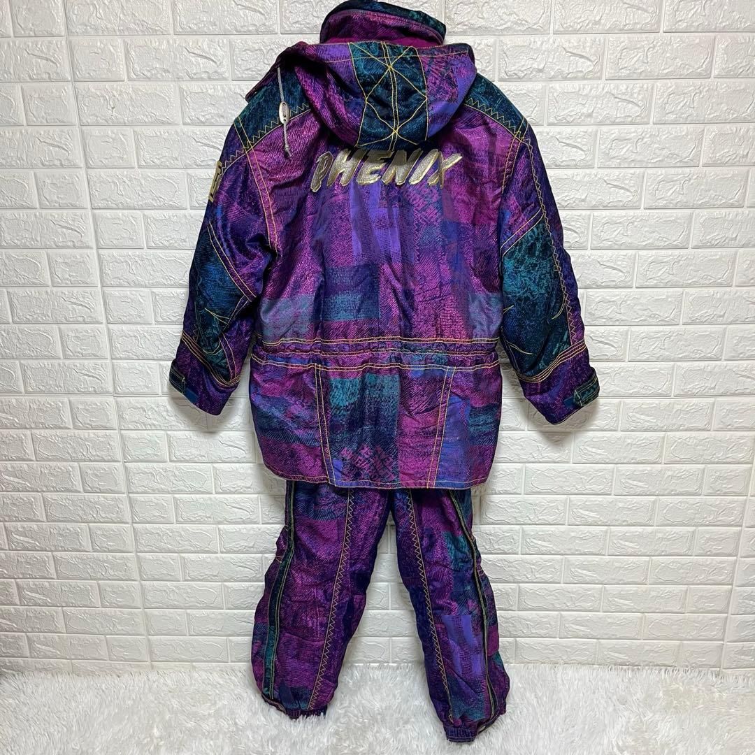 美品 PHENIX 平成レトロ 90's スノーウェア上下 L スキー スノボ
