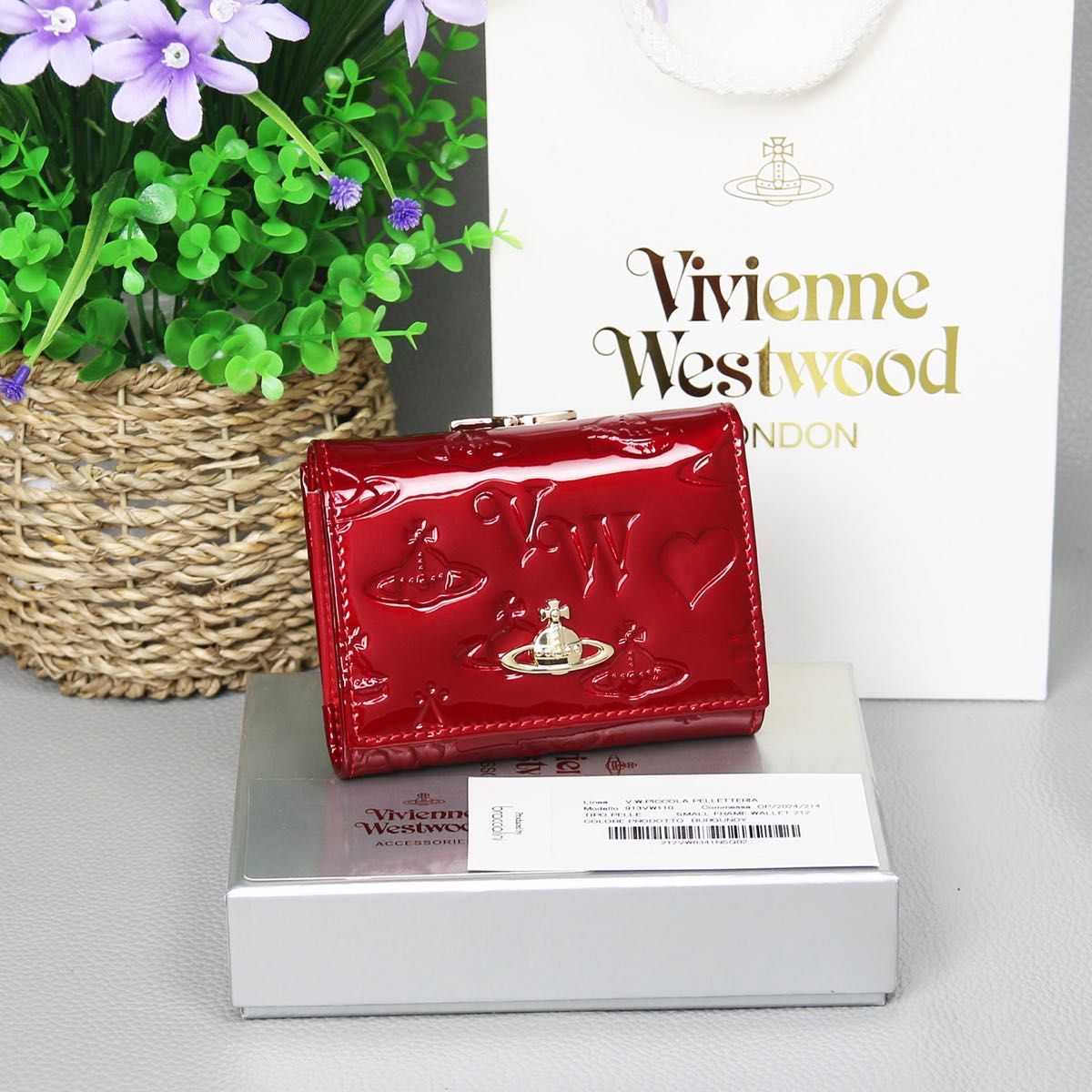Vivienne Westwood ヴィヴィアン ウエストウッド 三つ折り財布 レッド