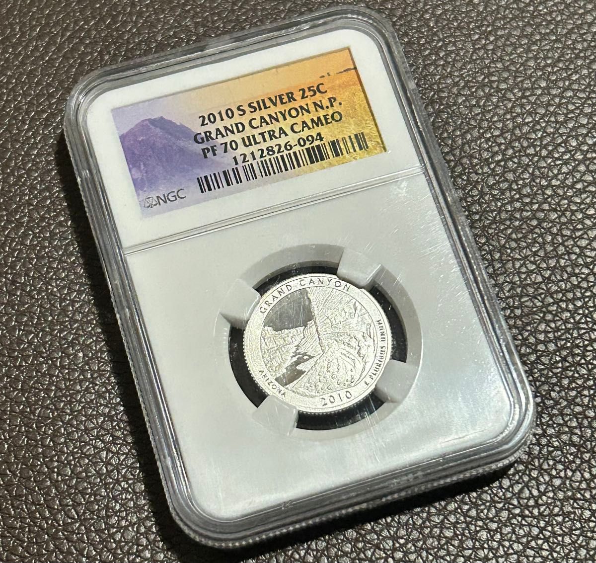 2010年 銀貨 NGC PF70UC グランドキャニオン 25セント アメリカ国立