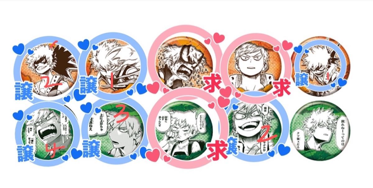 僕のヒーローアカデミア コレクション缶バッジ プチ “HEROES” 爆豪勝己