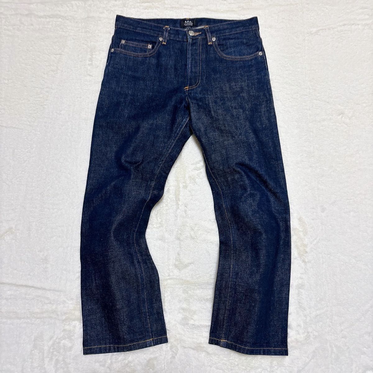 美品 A P C アーペーセー NEW STANDARD ストレートデニムパンツ メンズ