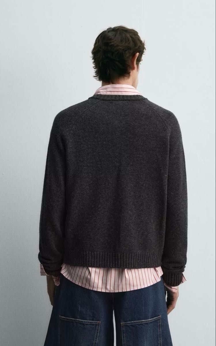ZARA Disney harry lambert ミッキーマウスウールカーディガン Mサイズ