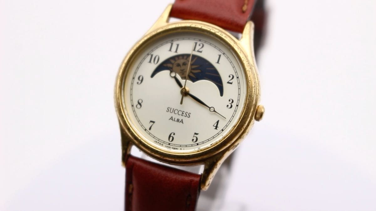 SEIKO アルバ ALBA SUCCESS ムーンフェィズ 腕時計 メンズ