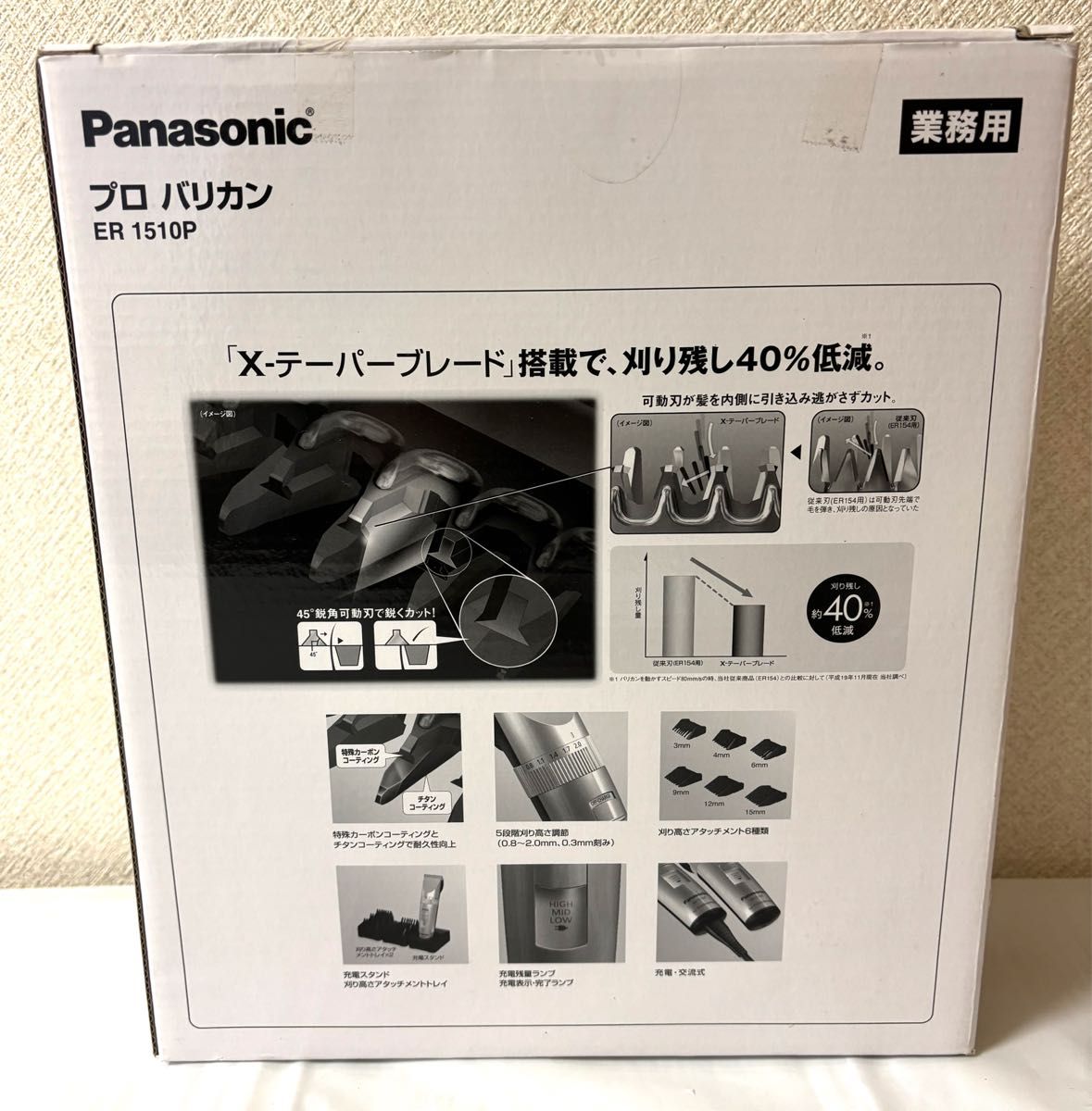 Panasonic パナソニック プロ バリカン ER 1510P 開封未使用品 中古で