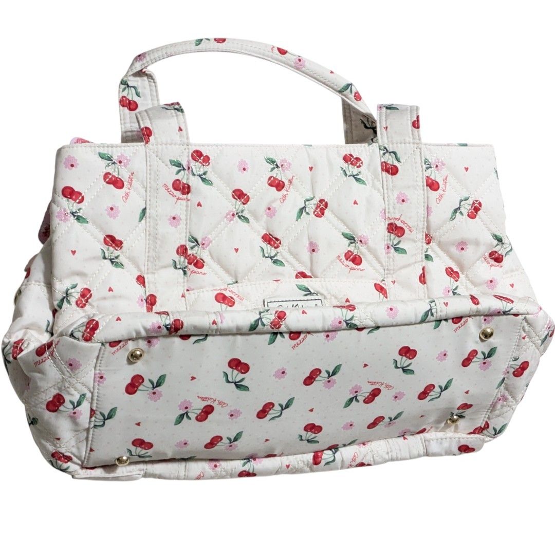 mezzo piano Cath Kidston マザーズバッグ チェリー ホワイト