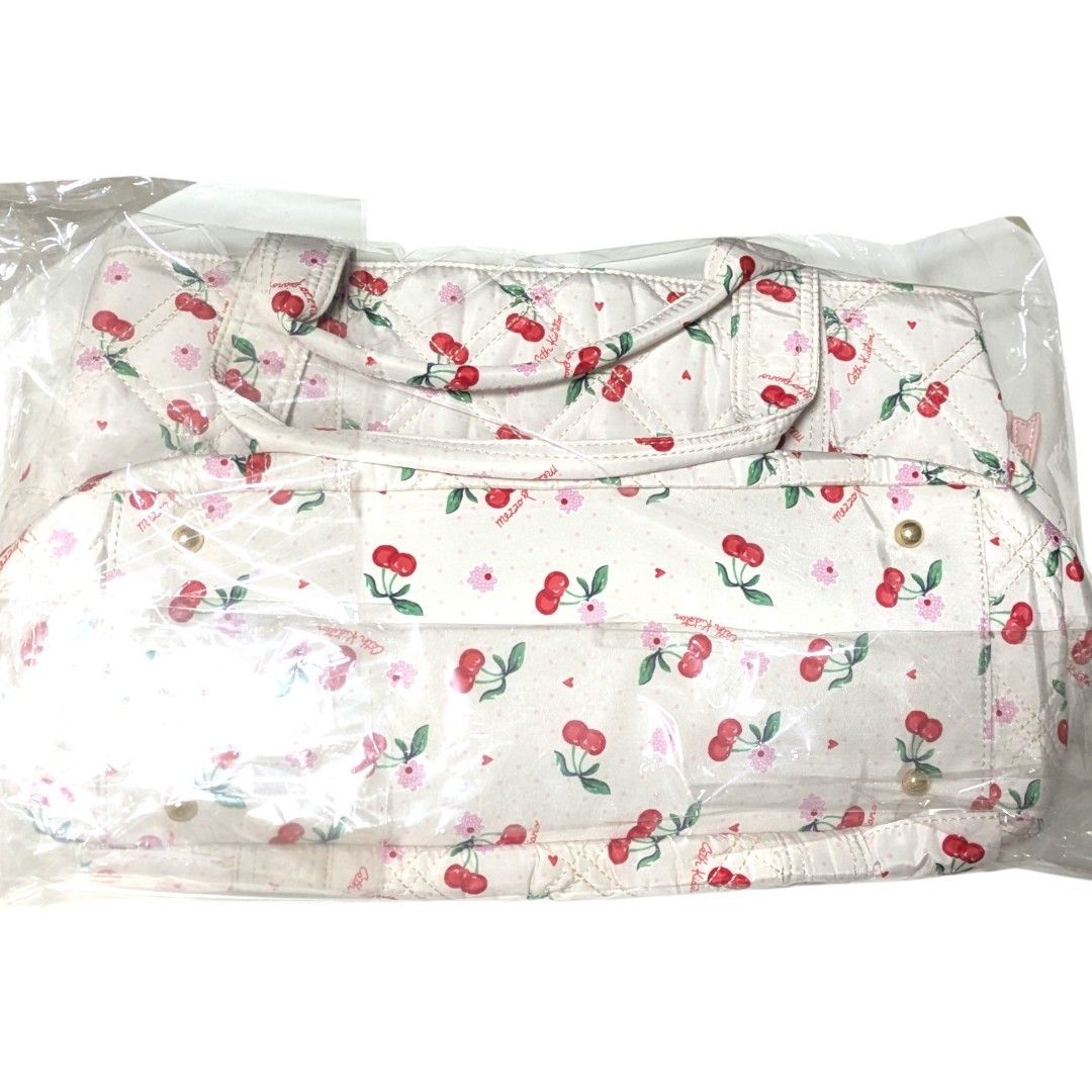 mezzo piano Cath Kidston マザーズバッグ チェリー ホワイト