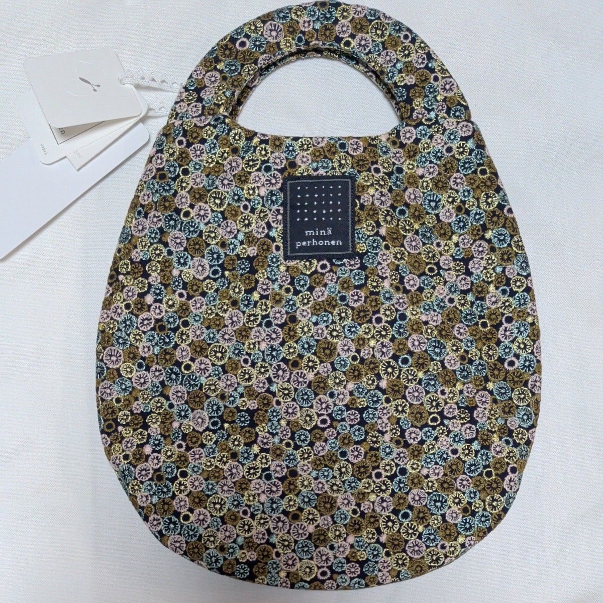 ミナペルホネン うずらバッグ uzura bag スカイフル skyful ダーク