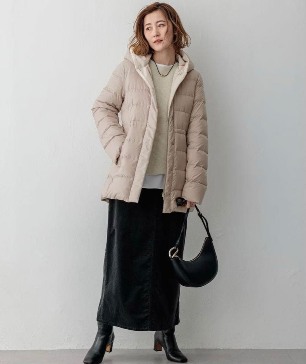 23区今季新品【洗える】シレータフタ ショート ダウンコート38訳あり