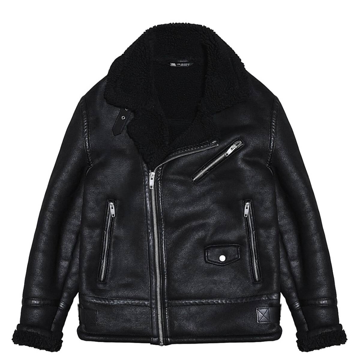極美品 極暖 ZARA ザラ メンズ エコムートン TYPE B-3 カスタム