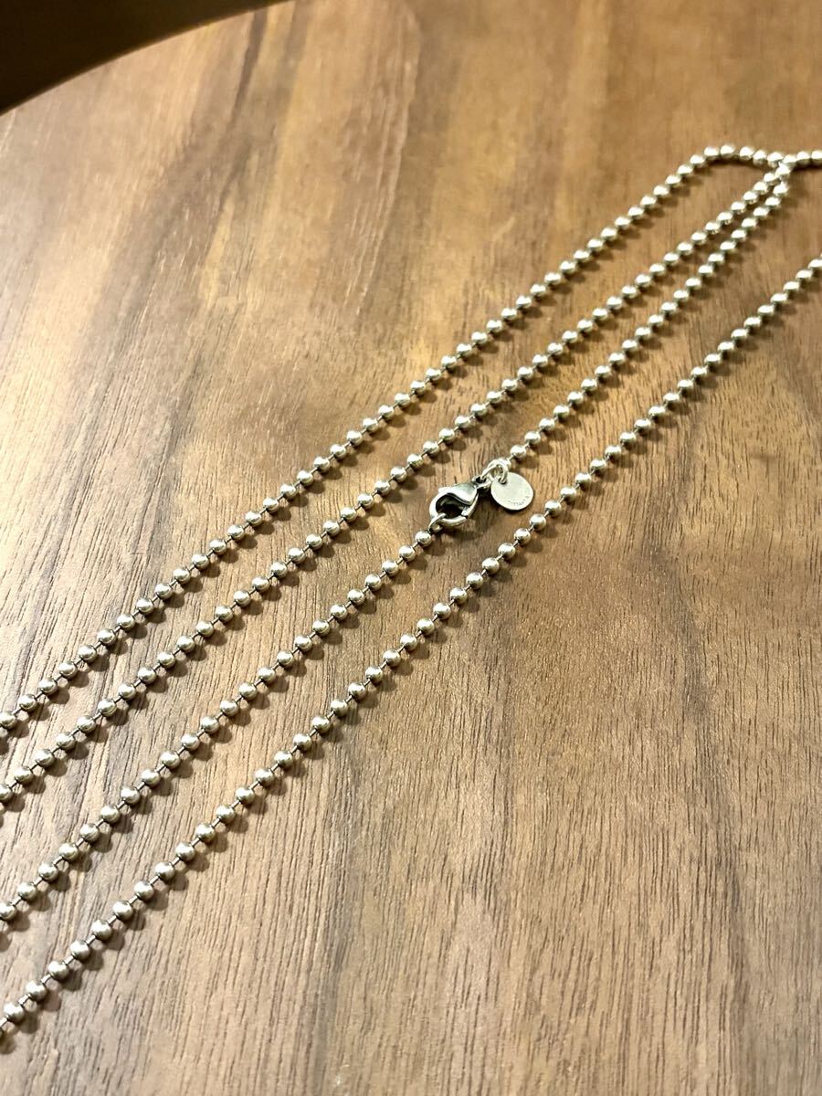 希少】美品 ティファニー TIFFANY＆Co ボールチェーン ロング