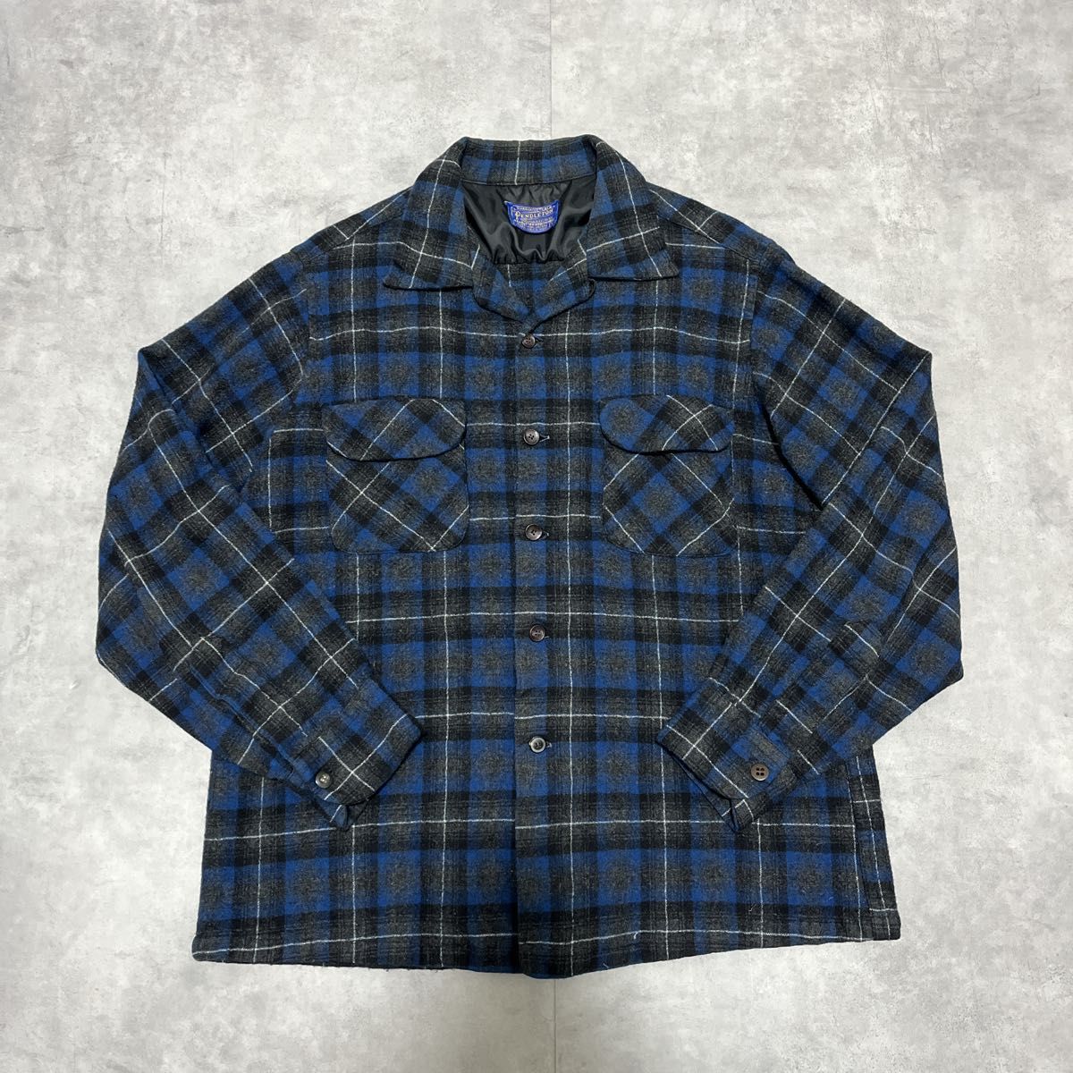 50s pendleton ボードシャツ オンブレチェック ヴィンテージ ウール