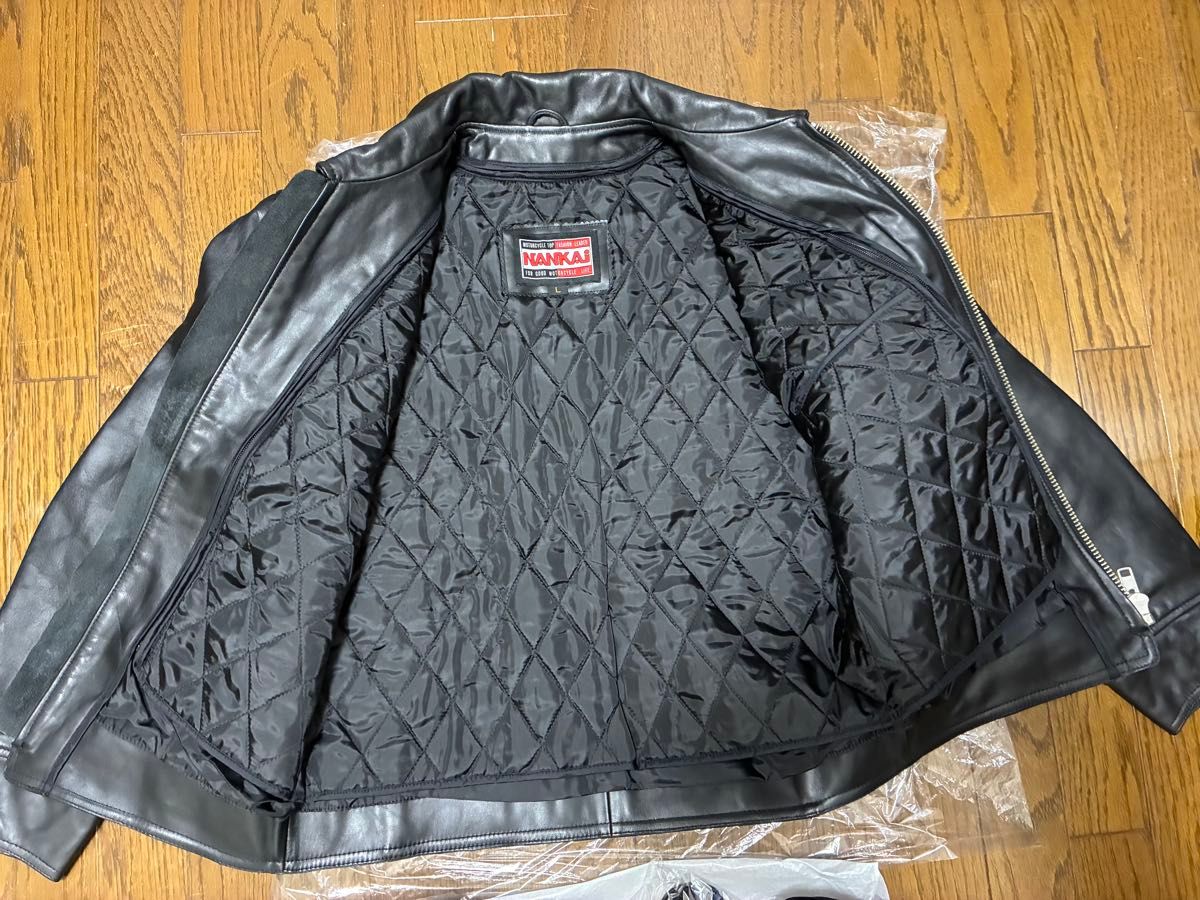 NANKAI 南海 ナンカイ 牛革レザー シングルライダースジャケット黒