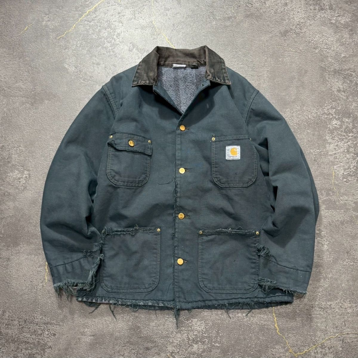 carhartt カーハートミシガンチョアコート後染めブラックブランケット