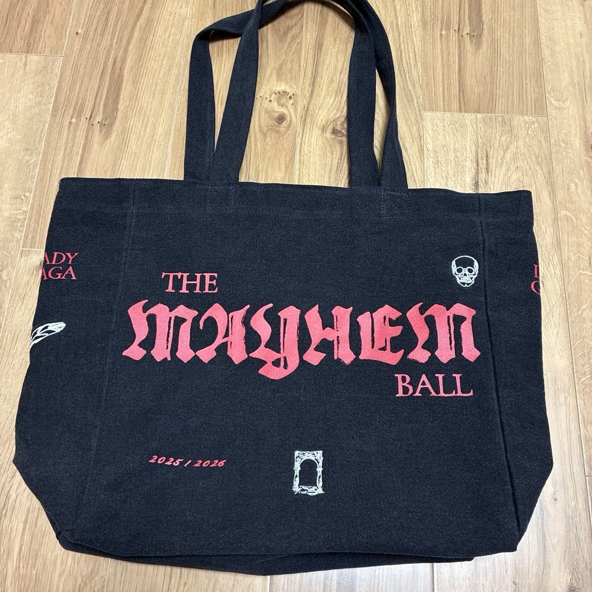 8日限定値下げ レディーガガ Lady Gaga OPERA Mayhem トートバッグ 黒