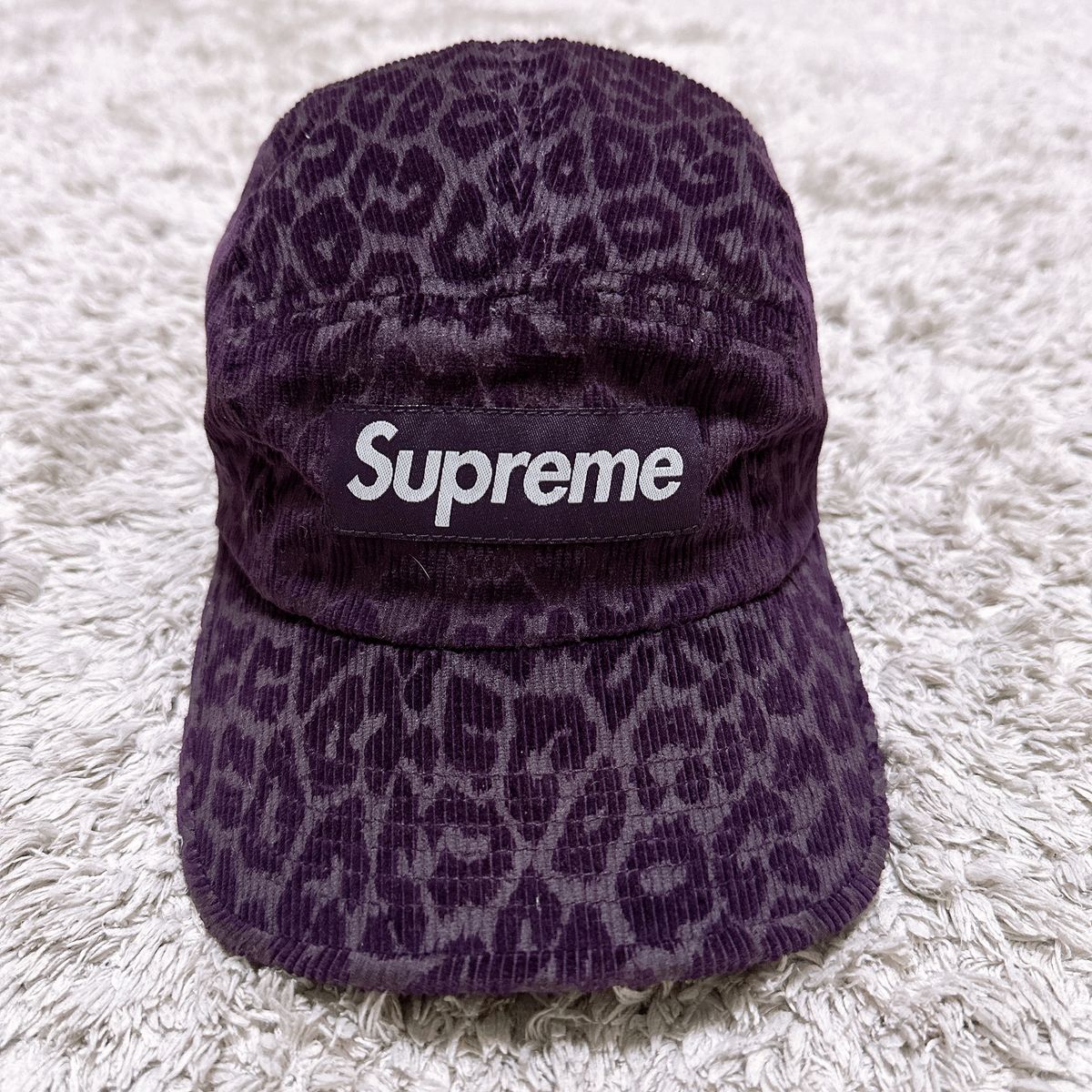 Supreme Leopard Corduroy Camp Cap キャップ レオパード ヒョウ柄