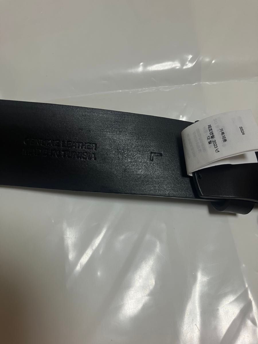 極美品 Supreme Repeat Leather Belt ブラック ベルト レザーベルト